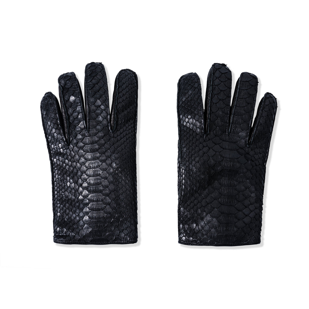PYTHON LEATHER GLOVES