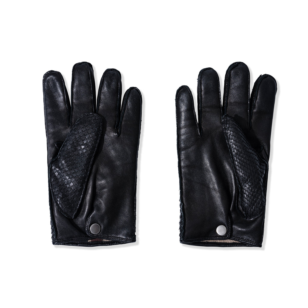 PYTHON LEATHER GLOVES