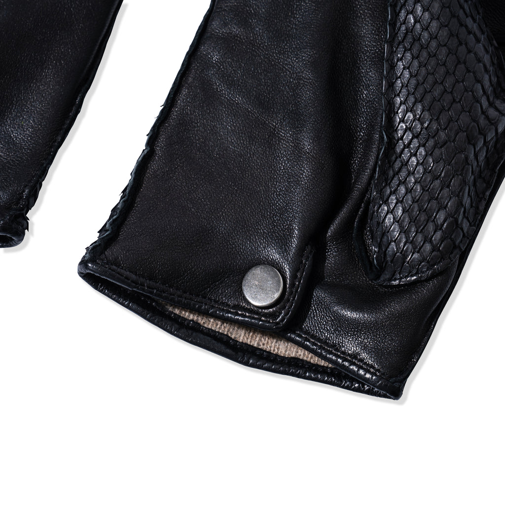 PYTHON LEATHER GLOVES