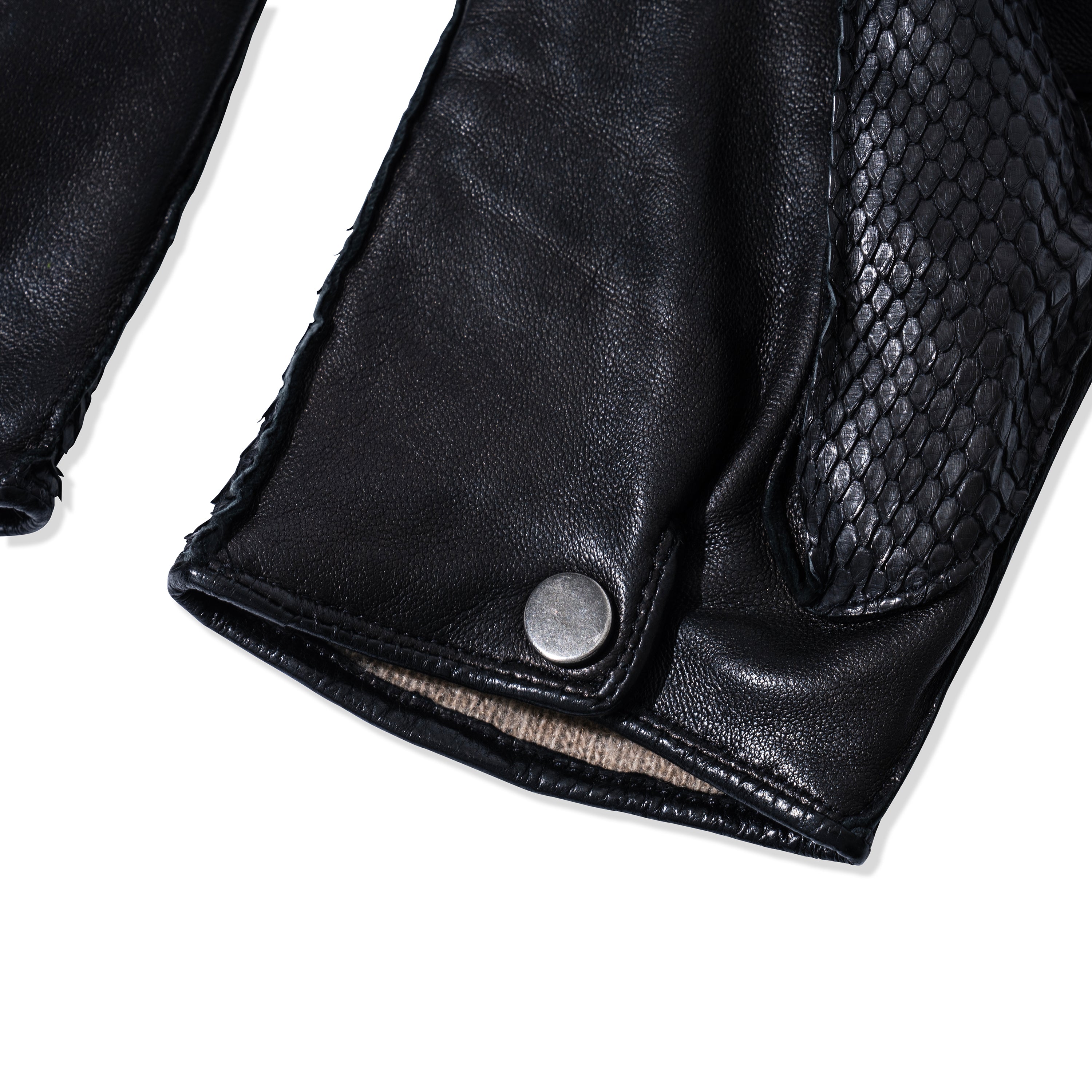 PYTHON LEATHER GLOVES