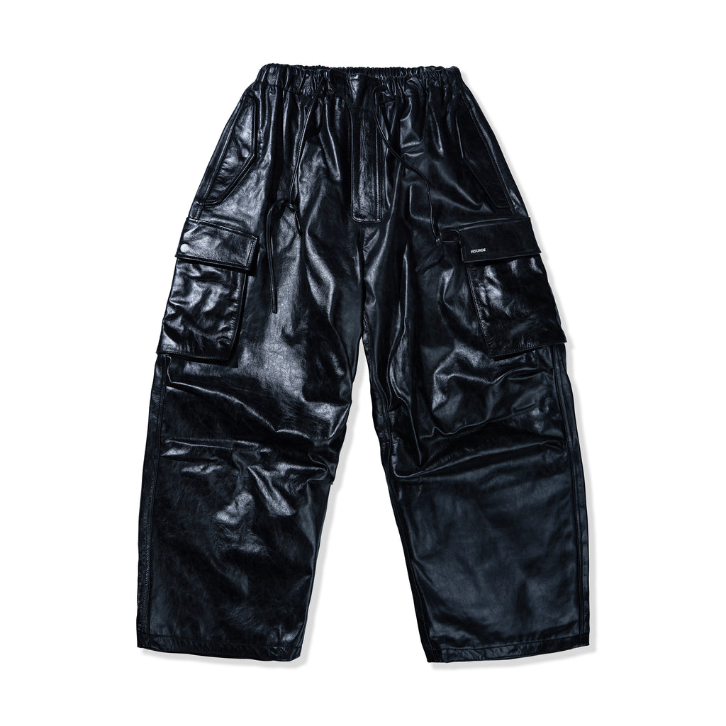 CARGO LEATHER PANTS