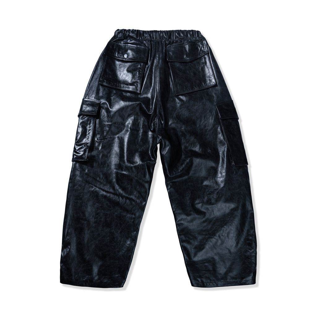 CARGO LEATHER PANTS