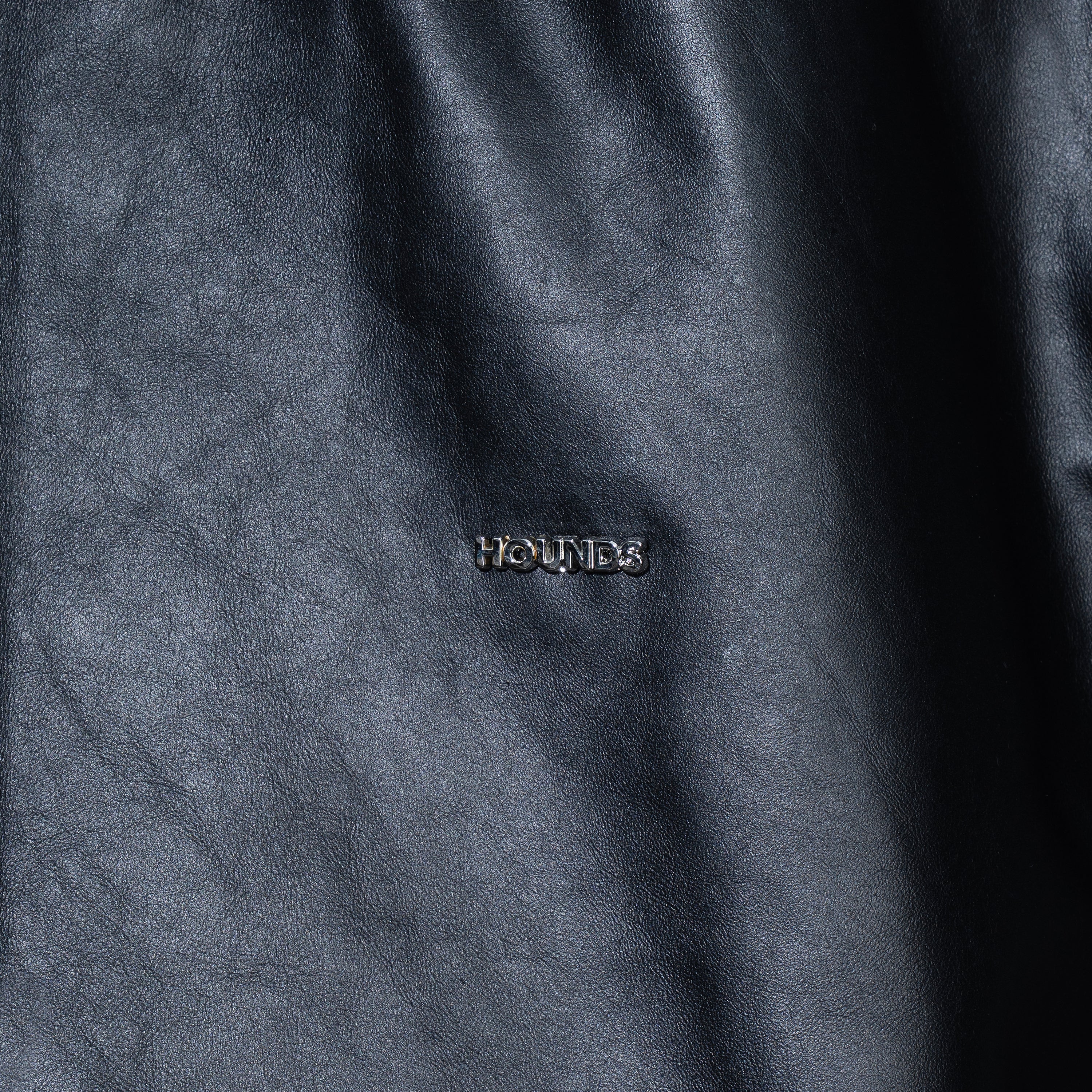 STANDARD LEATHER HOODIE BLACK