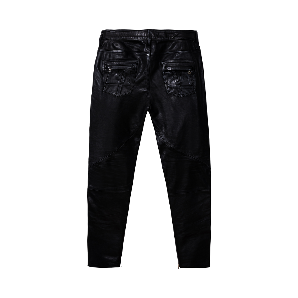 SLIM LEATHER PANTS
