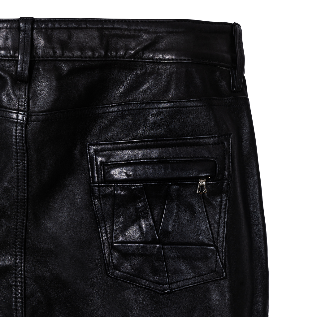 SLIM LEATHER PANTS