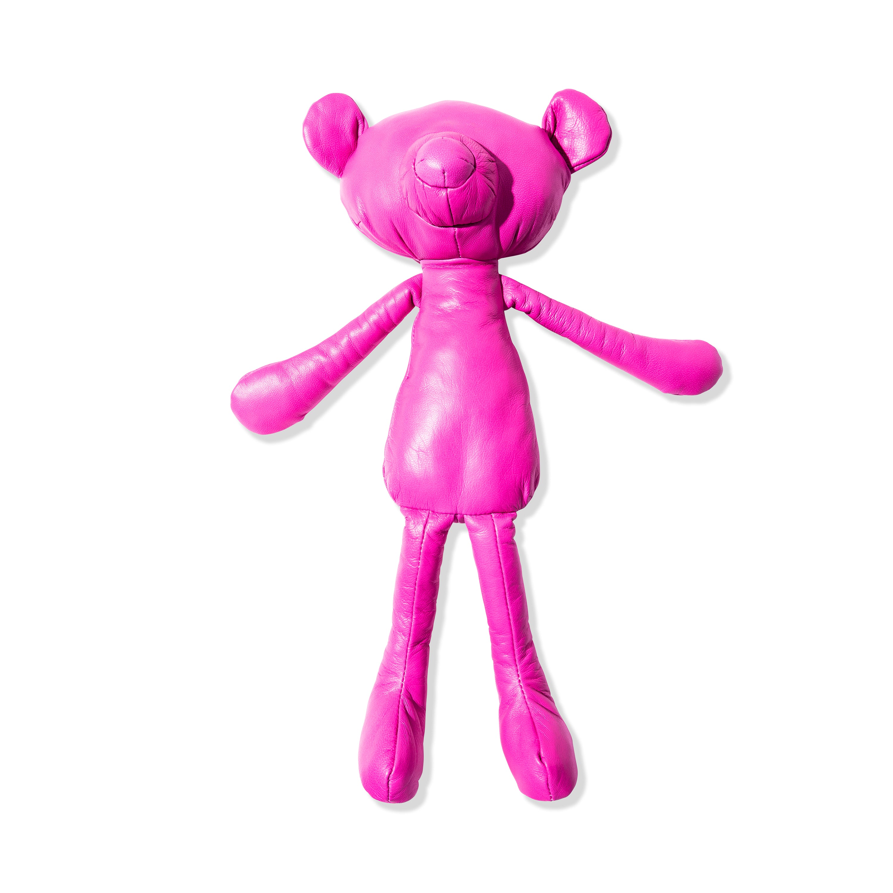 LEATHER BEAR HOT PINK