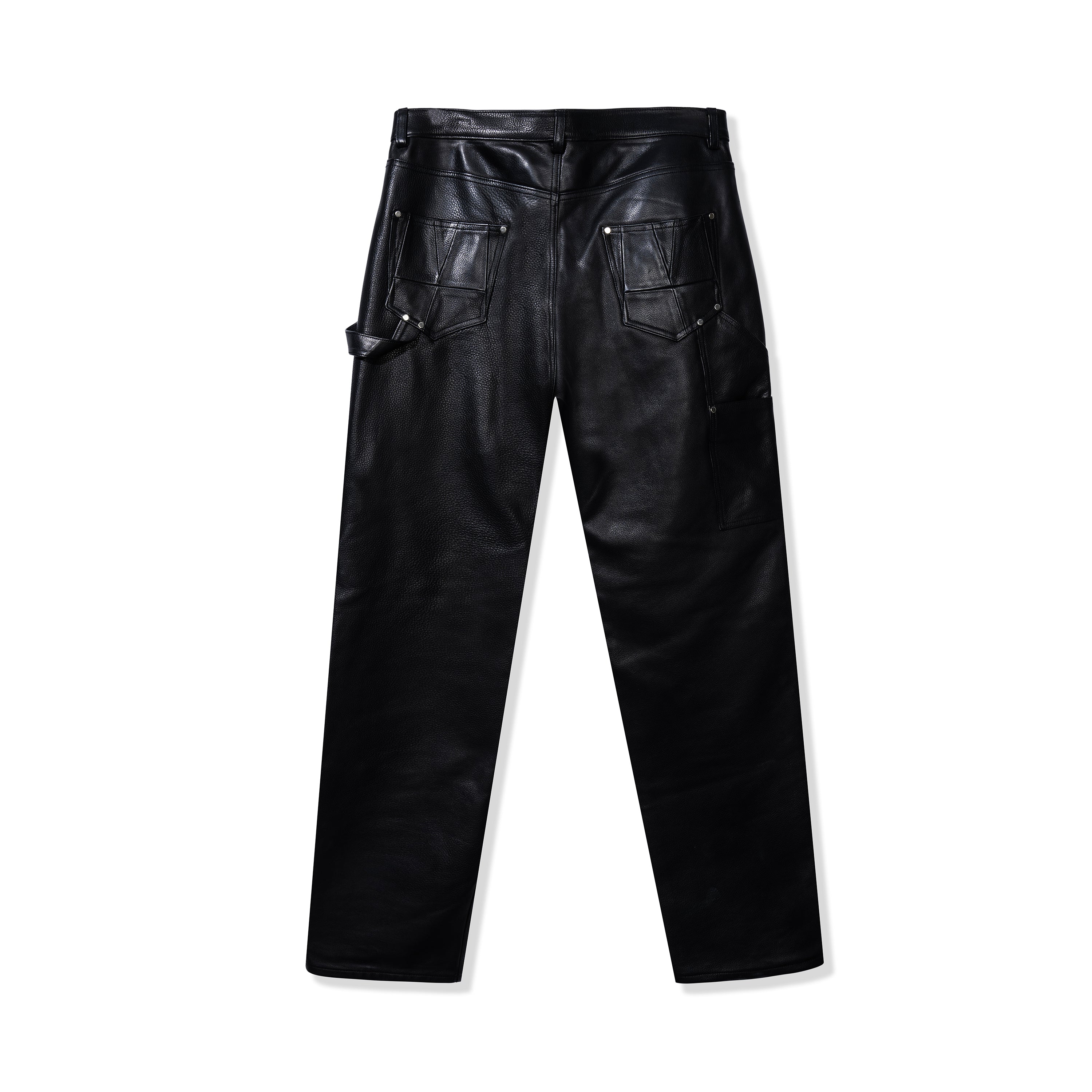 CARPENTER PEBBLED LEATHER PANTS