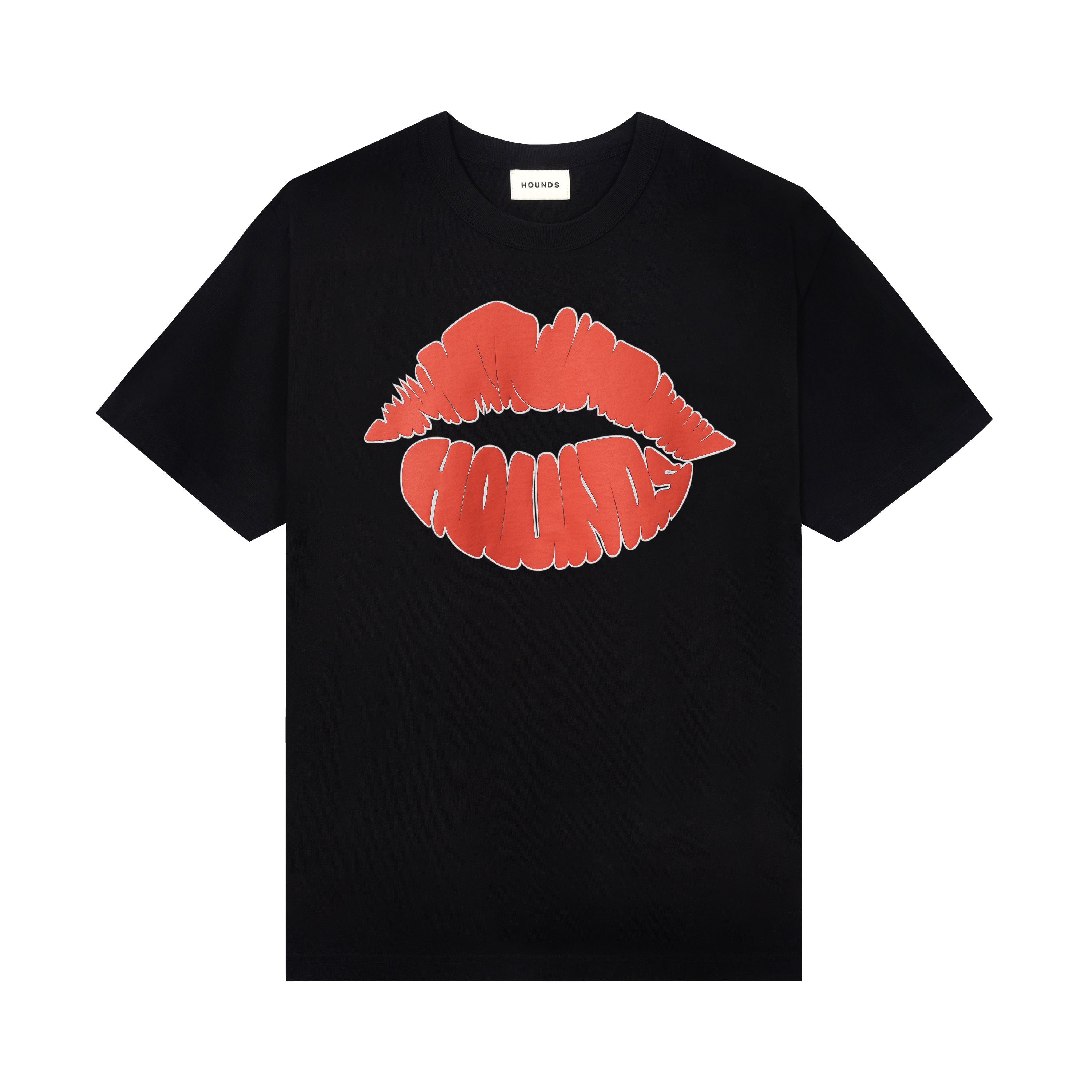 LIPS TEE - BLACK