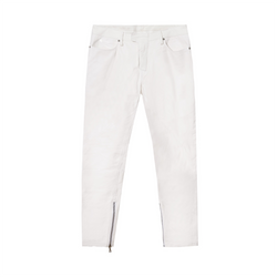 LEATHER STRAIGHT LEG PANTS - WHITE – HOUNDS LEATHER STRAIGHT LEG PANTS - WHITE – HOUNDS