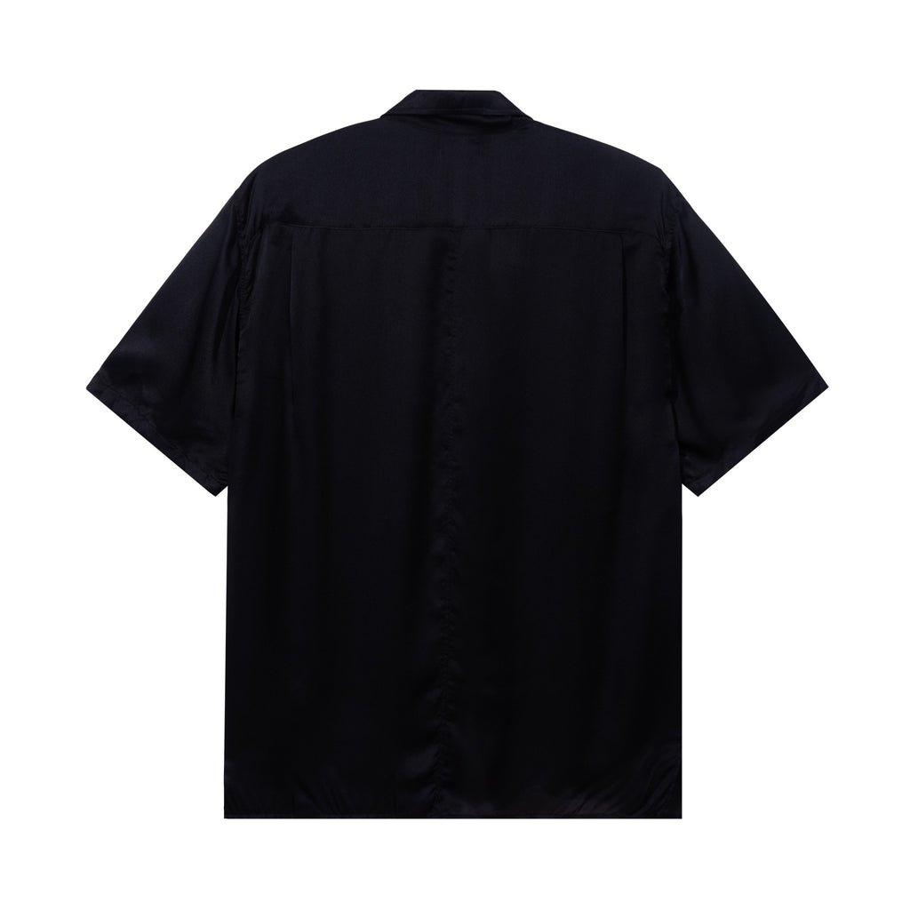 CLASSIC CAT SILK SHIRT - BLACK