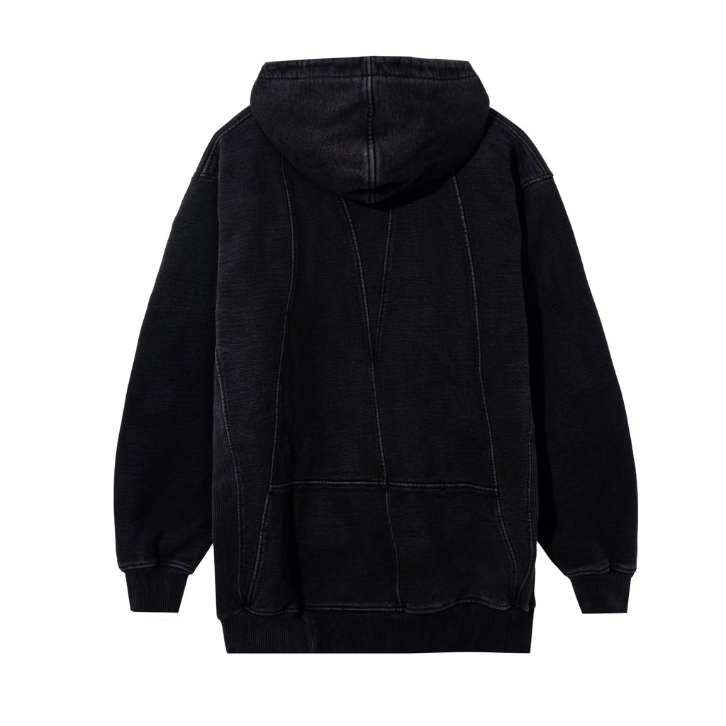 PEACE LOGO HOODIE - WASHED BLACK