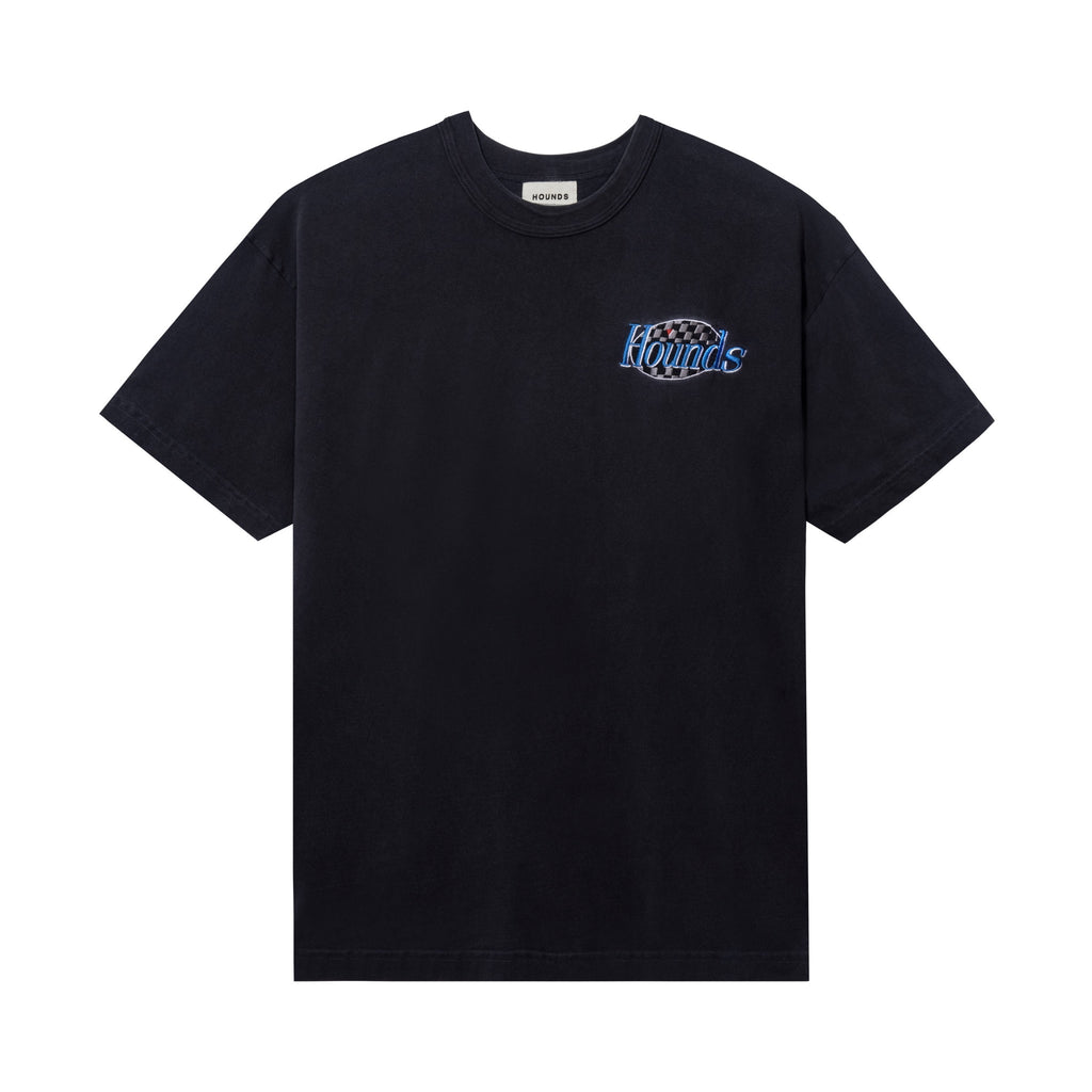 RACER TEE - WASHED BLACK