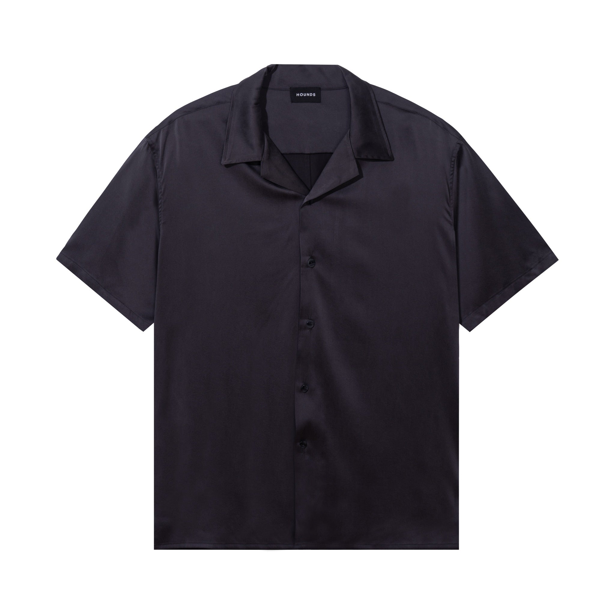 CLASSIC CAT SILK SHIRT - DARK GREY